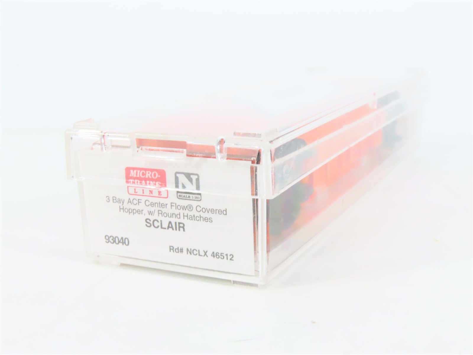N Scale Micro-Trains MTL 93040 NCLX SCLAIR 3-Bay Covered Hopper #46512