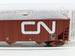 N Scale Micro-Trains MTL 108160 CN Canadian National 3-Bay Hopper #326323 w/Load