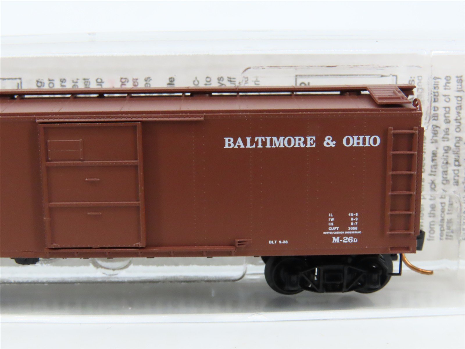 N Scale Micro-Trains MTL 120210 B&O Baltimore & Ohio 40' Box Car #272500