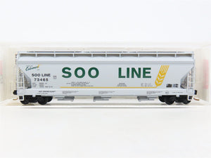 N Scale Micro-Trains MTL 94150 SOO Line Colormark 3-Bay Covered Hopper #73465