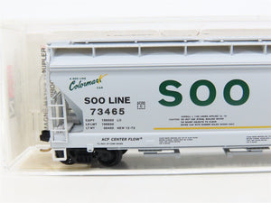 N Scale Micro-Trains MTL 94150 SOO Line Colormark 3-Bay Covered Hopper #73465