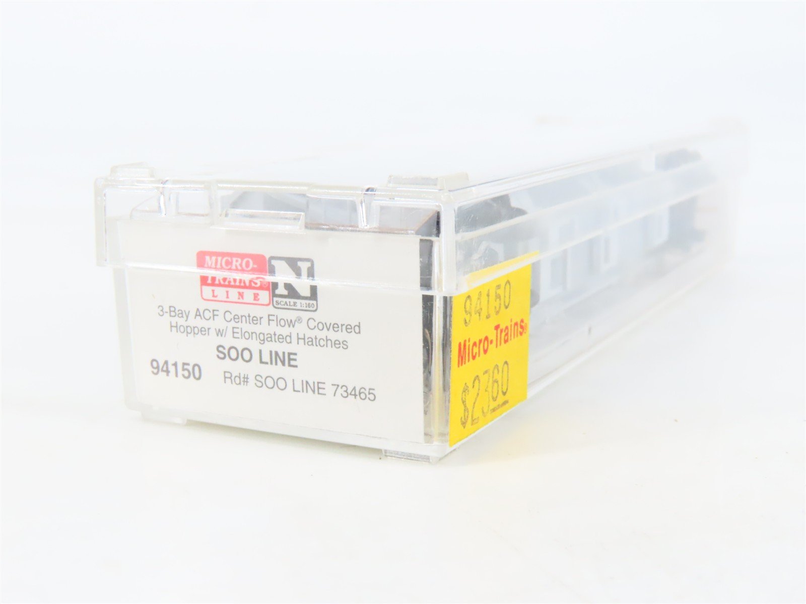 N Scale Micro-Trains MTL 94150 SOO Line Colormark 3-Bay Covered Hopper #73465