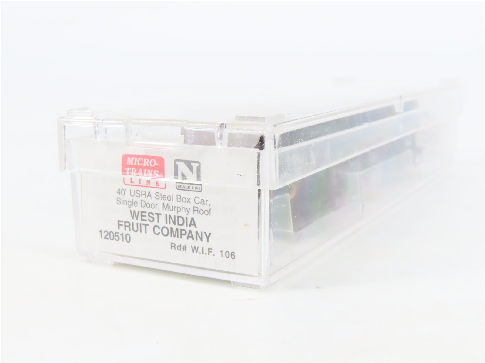 N Scale Micro-Trains MTL 120510 WIF West India Fruit & Steamship 40' Boxcar #106