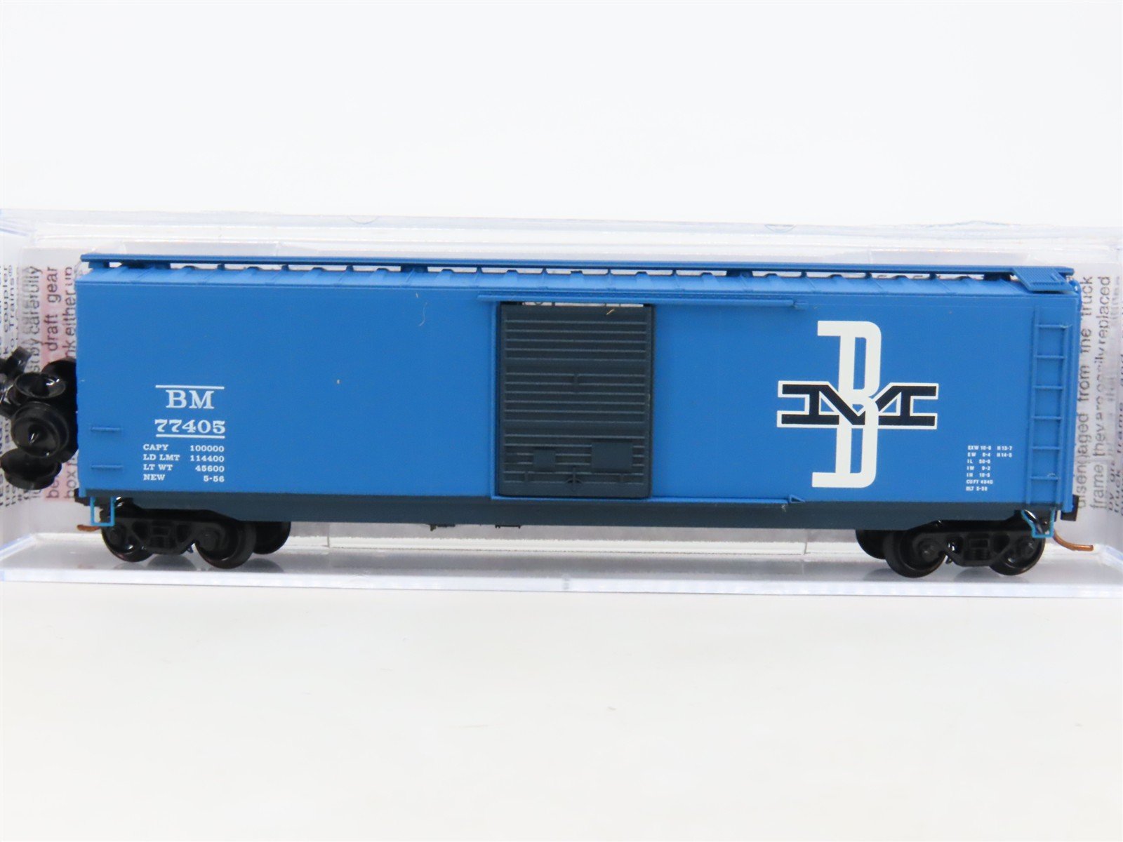 N Scale Micro-Trains MTL 03100360 BM Boston & Maine 50' Box Car #77405