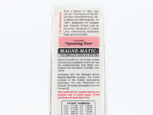 N Micro-Trains MTL 20650 SAL Seaboard Air Line Silver Star 40' Box Car #25439