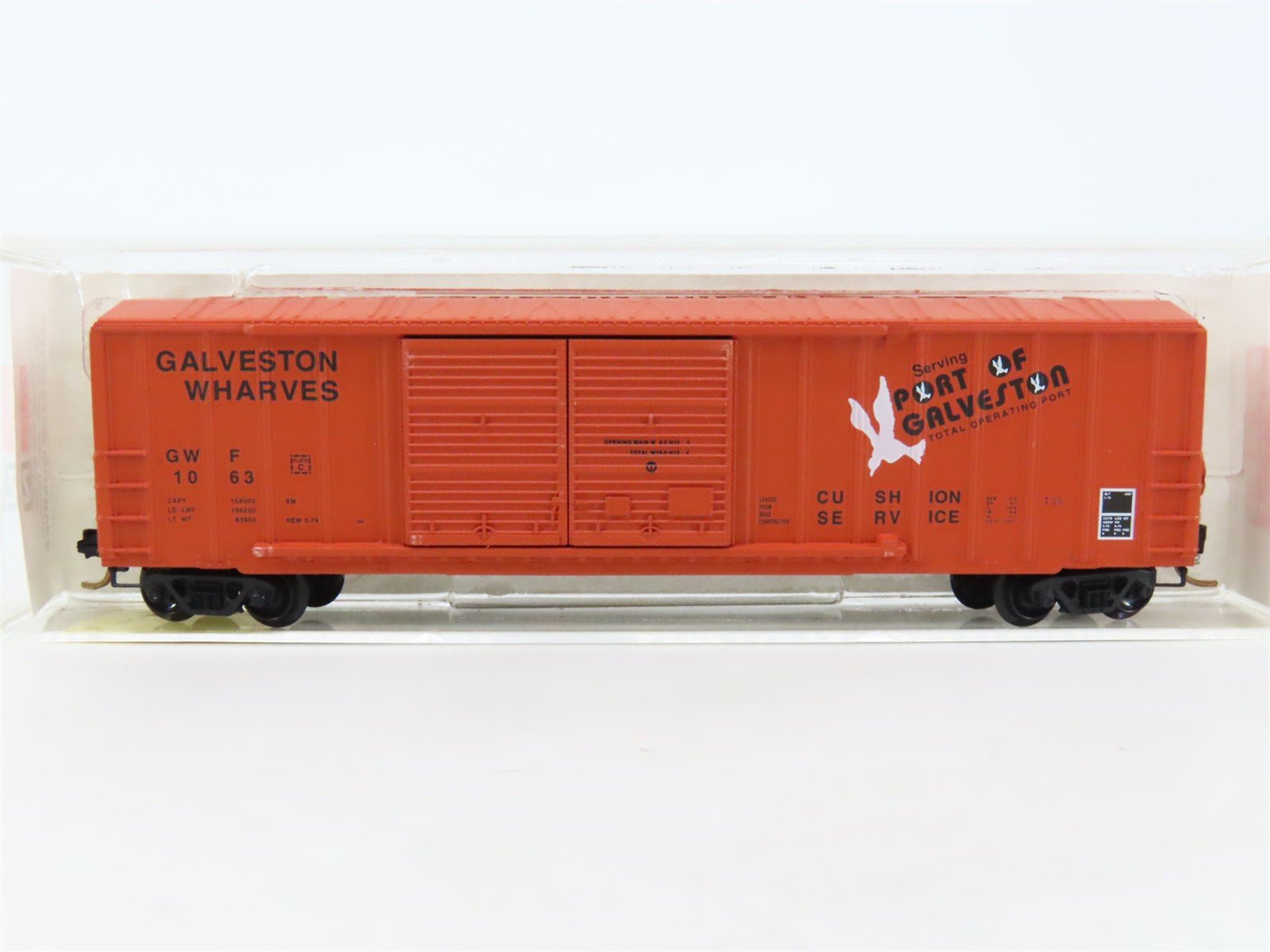 N Scale Micro-Trains MTL 30040 GWF Port Of Galveston 50' Box Car #1063