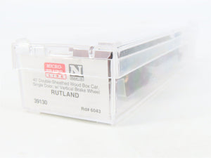 N Scale Micro-Trains MTL 39130 RUT Rutland Route Of The Whippet 40' Boxcar #6043