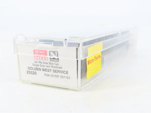 N Scale Micro-Trains MTL 25520 GVSR Golden West Service 50' Box Car #767161