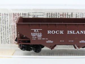 N Scale Micro-Trains MTL 90010 RI Rock Island 2-Bay Open Hopper #89500