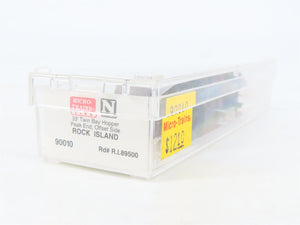 N Scale Micro-Trains MTL 90010 RI Rock Island 2-Bay Open Hopper #89500
