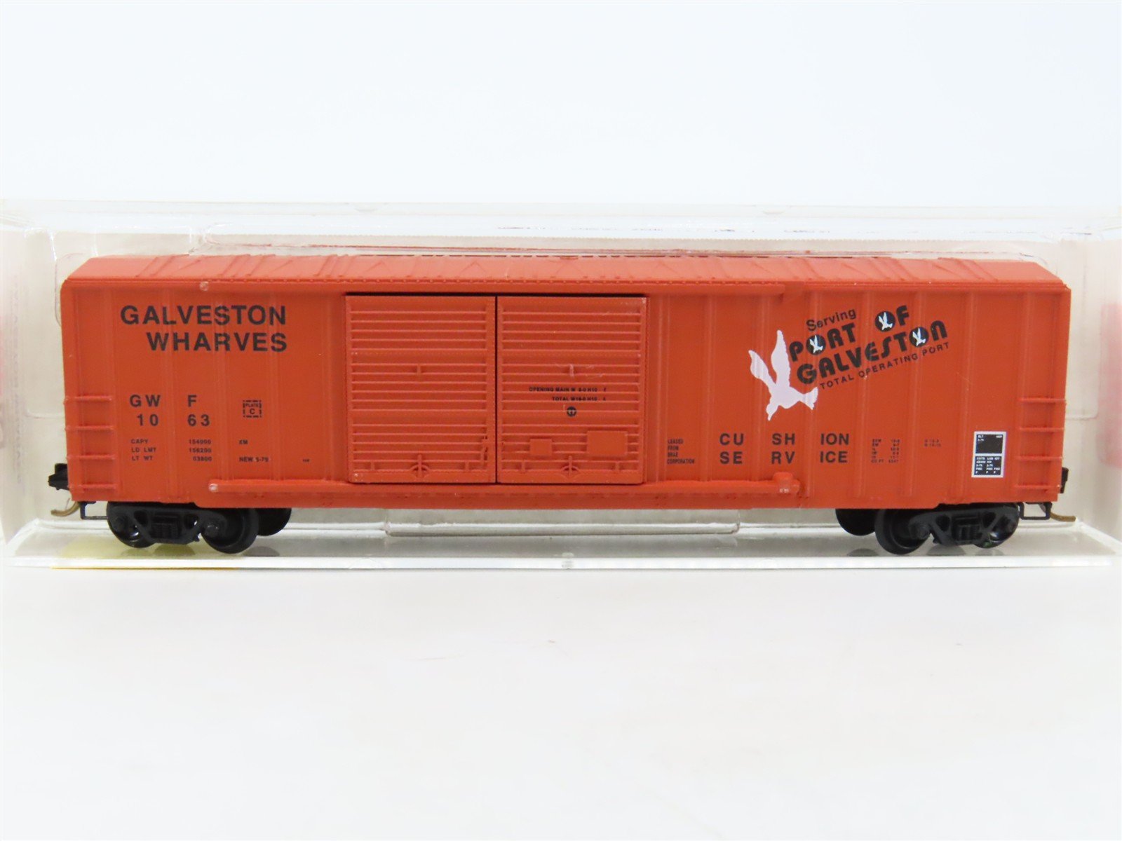 N Scale Micro-Trains MTL 30040 GWF Port Of Galveston 50' Box Car #1063