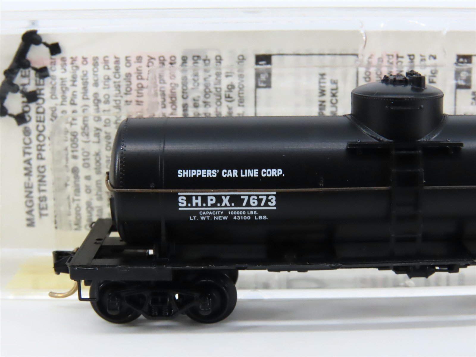 N Scale Micro-Trains MTL 65170 SHPX Shippers Car Line Single Dome Tank Car #7673