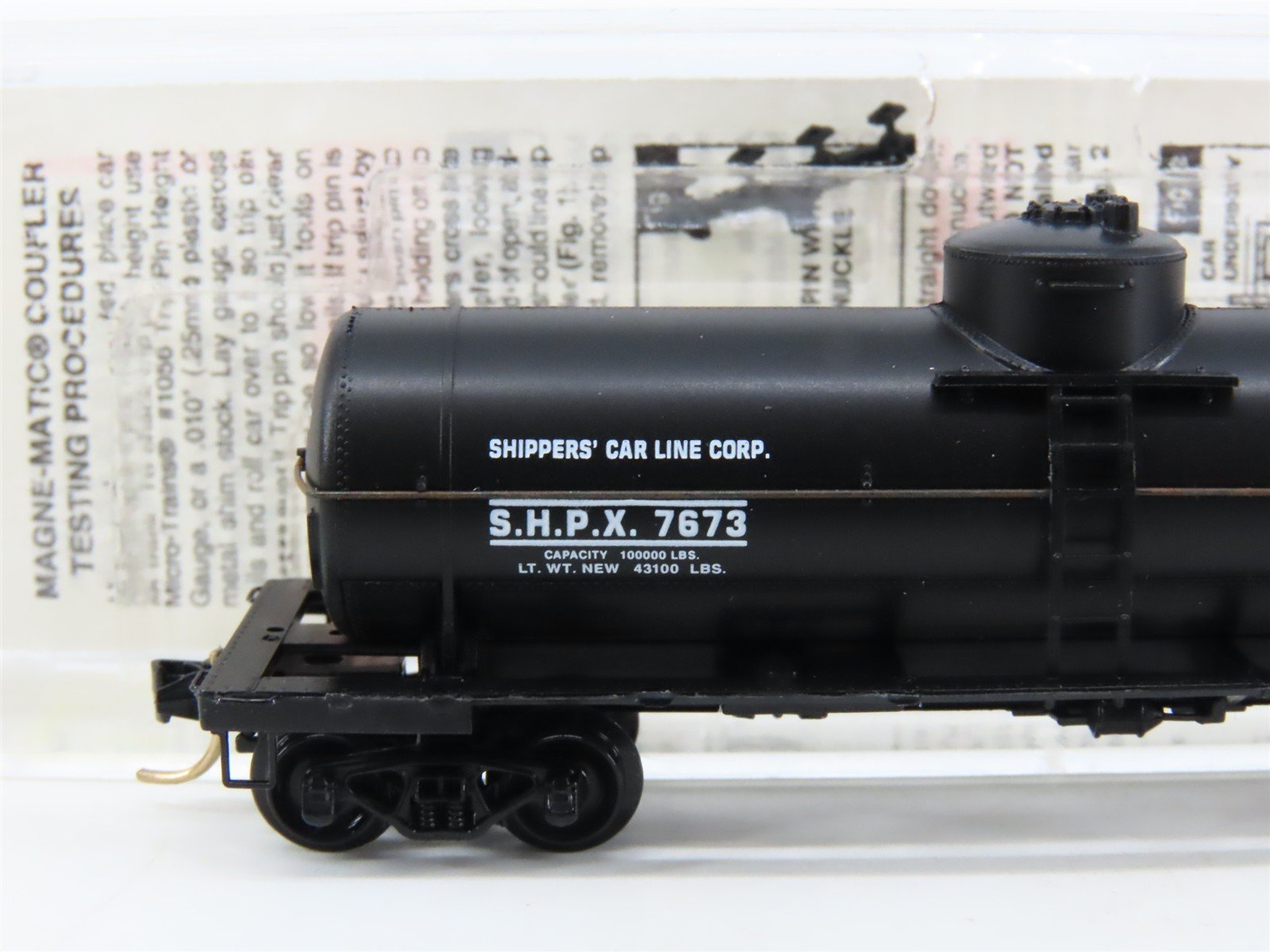 N Scale Micro-Trains MTL 65170 SHPX Shippers Car Line Single Dome Tank Car #7673