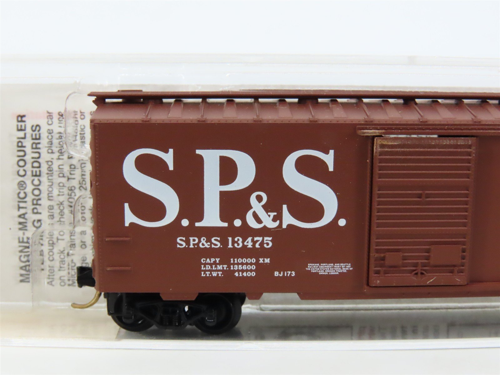 N Micro-Trains MTL 20246 SP&S Spokane Portland & Seattle 40' Box Car #13475