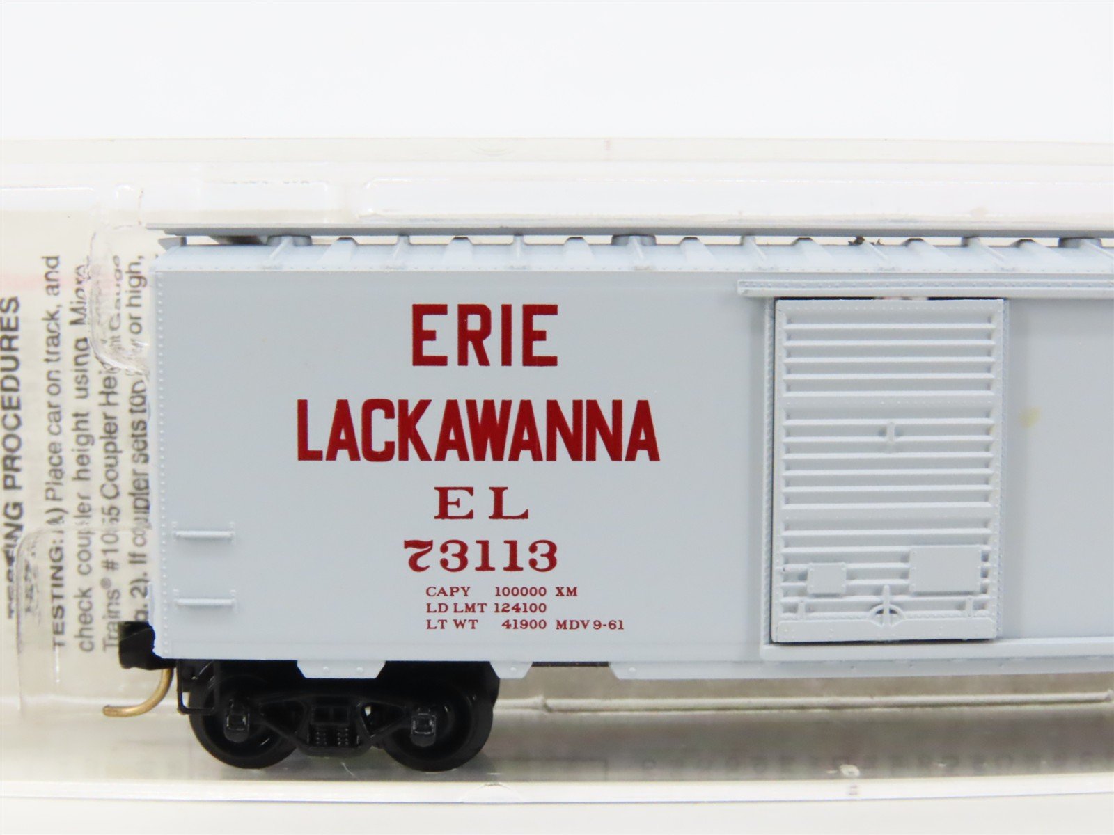 N Scale Micro-Trains MTL 20360 EL Erie Lackawanna 40' Single Door Boxcar #73113
