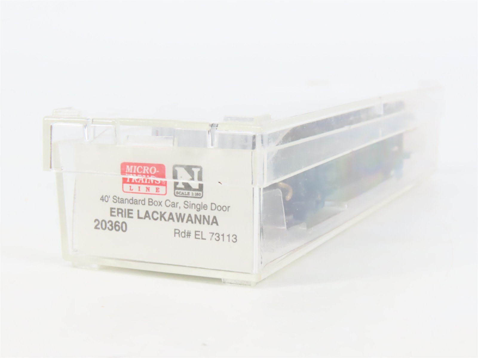N Scale Micro-Trains MTL 20360 EL Erie Lackawanna 40' Single Door Boxcar #73113