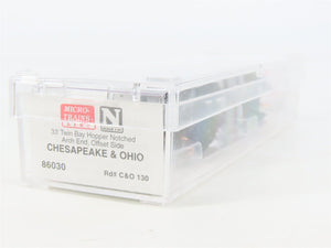 N Scale Micro-Trains MTL 86030 C&O Chesapeake & Ohio 2-Bay Open Hopper #130
