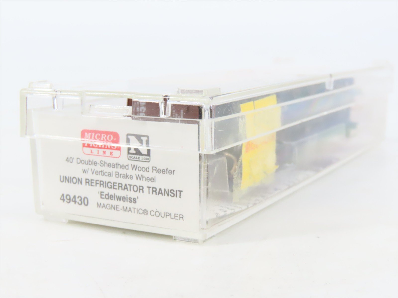 N Scale Micro-Trains MTL 49430 URT Edelweiss Brew 40' Wood Reefer #18301