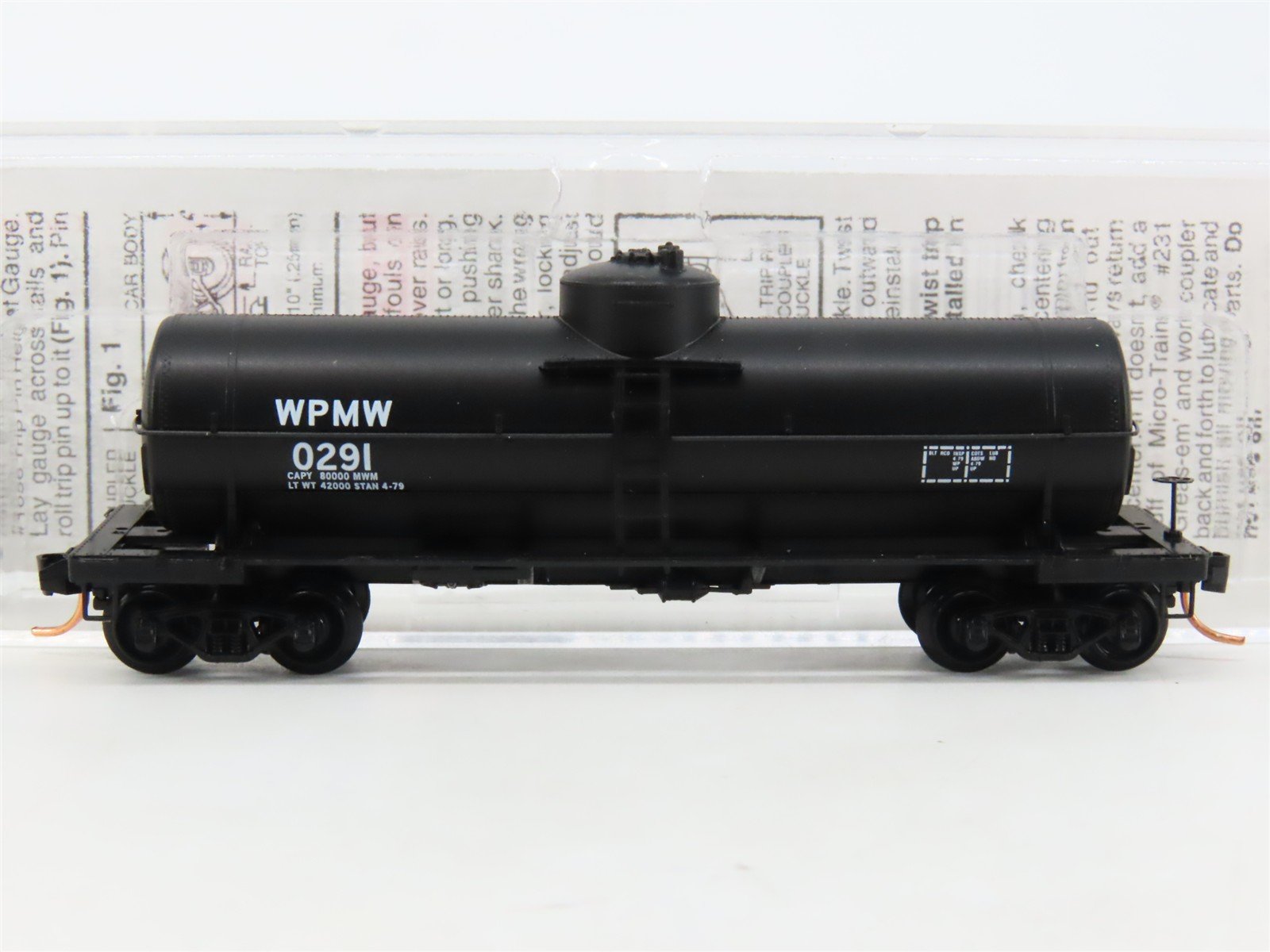 N Scale Micro-Trains MTL 65550 WPMW Western Pacific Single Dome Tank Car #0291