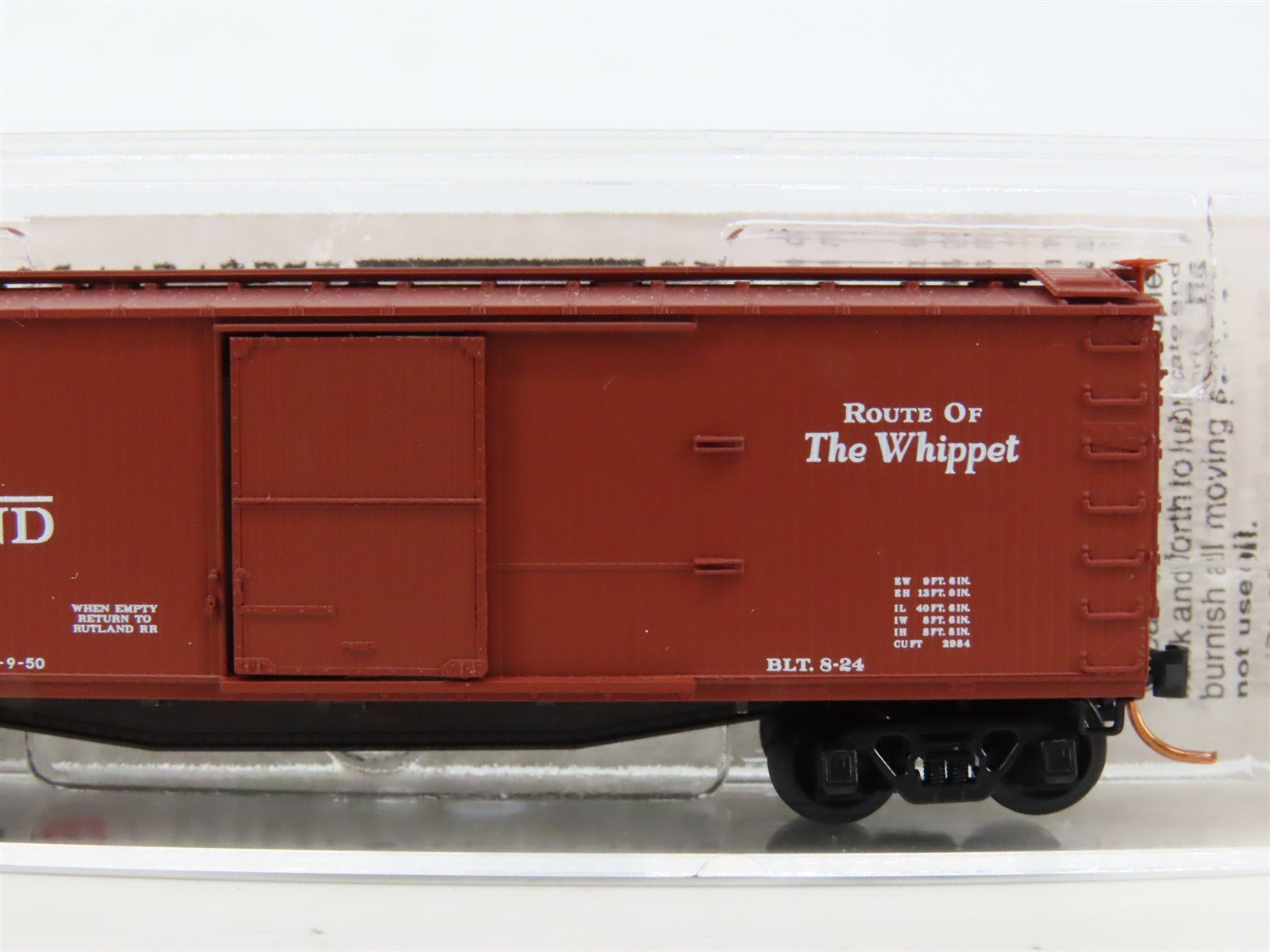 N Scale Micro-Trains MTL 39130 RUT Rutland Route Of The Whippet 40' Boxcar #6043