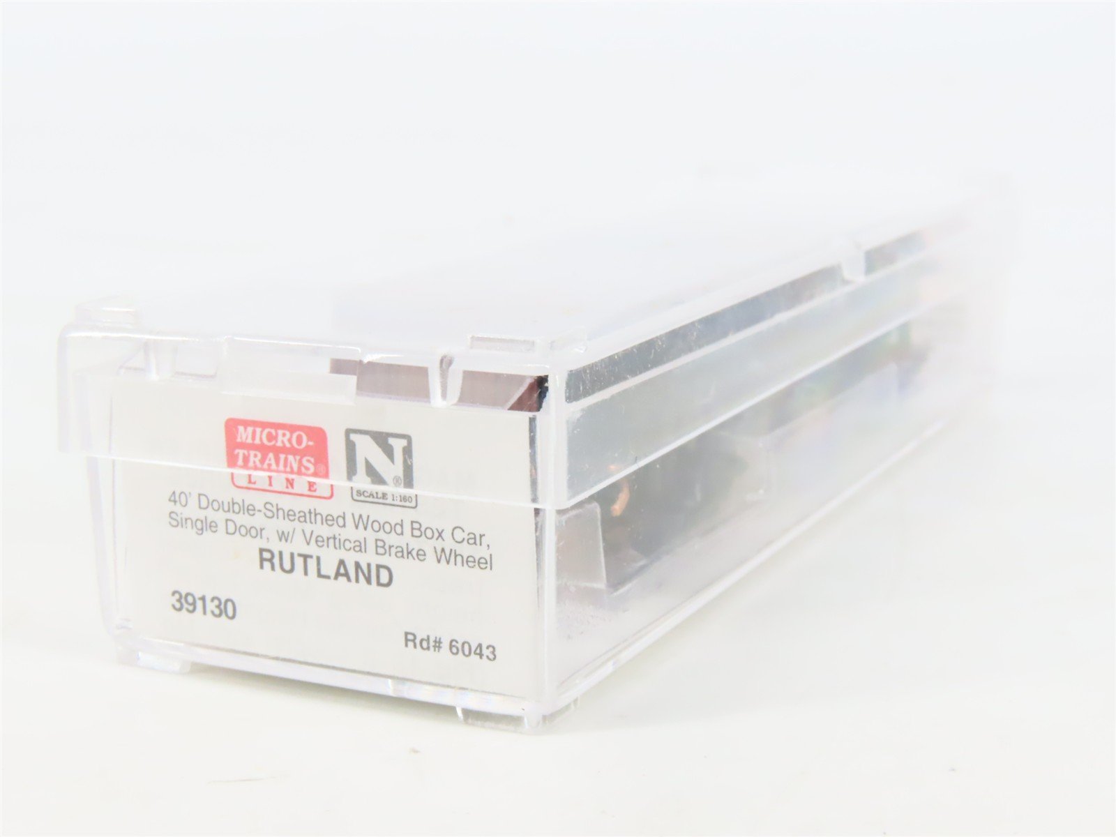 N Scale Micro-Trains MTL 39130 RUT Rutland Route Of The Whippet 40' Boxcar #6043