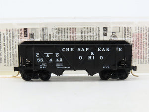 N Scale Micro-Trains MTL 57070 C&O Chesapeake & Ohio 2-Bay Open Hopper #55442