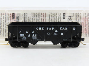 N Scale Micro-Trains MTL 57070 C&O Chesapeake & Ohio 2-Bay Open Hopper #55442
