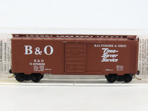 N Scale Micro-Trains MTL 20346/1 B&O Time Saver Service 40' Box Car #470699