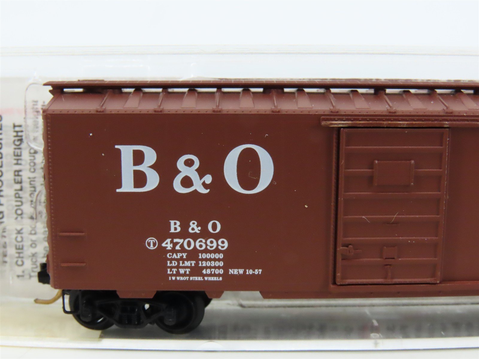 N Scale Micro-Trains MTL 20346/1 B&O Time Saver Service 40' Box Car #470699
