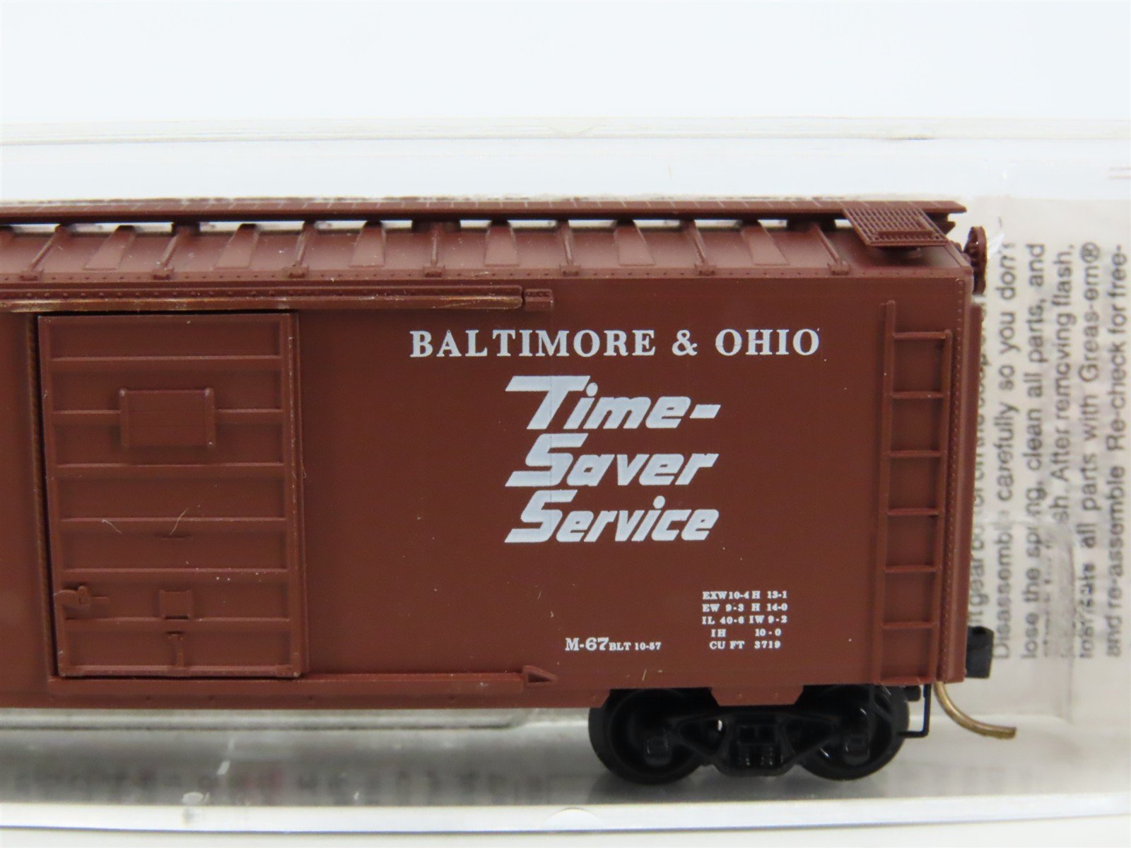 N Scale Micro-Trains MTL 20346/1 B&O Time Saver Service 40' Box Car #470699