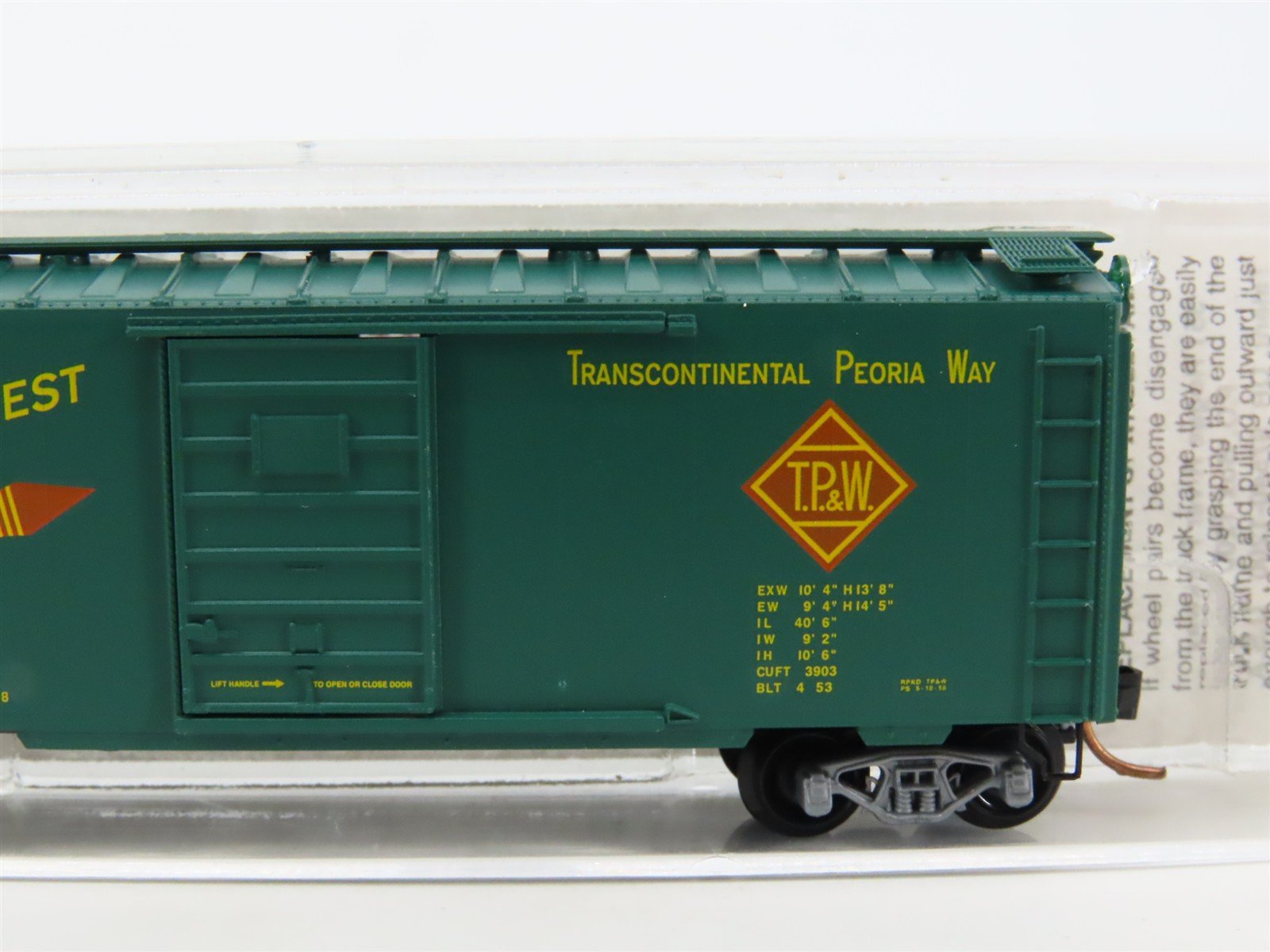 N Scale Micro-Trains MTL 20120 TP&W Toledo Peoria & Western 40' Box Car #620