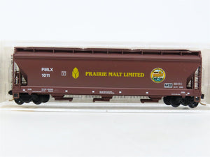 N Micro-Trains MTL 94130 PMLX Prairie Malt Limited 3-Bay Covered Hopper #1011