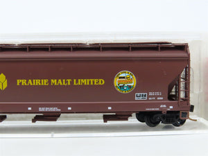 N Micro-Trains MTL 94130 PMLX Prairie Malt Limited 3-Bay Covered Hopper #1011