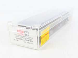 N Micro-Trains MTL 94130 PMLX Prairie Malt Limited 3-Bay Covered Hopper #1011