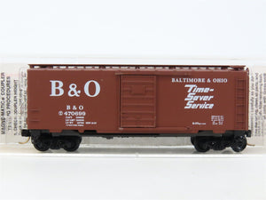 N Scale Micro-Trains MTL 20346/1 B&O Time Saver Service 40' Box Car #470699