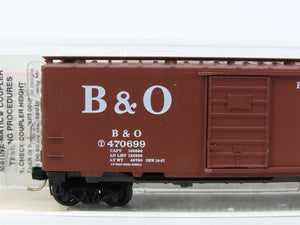 N Scale Micro-Trains MTL 20346/1 B&O Time Saver Service 40' Box Car #470699