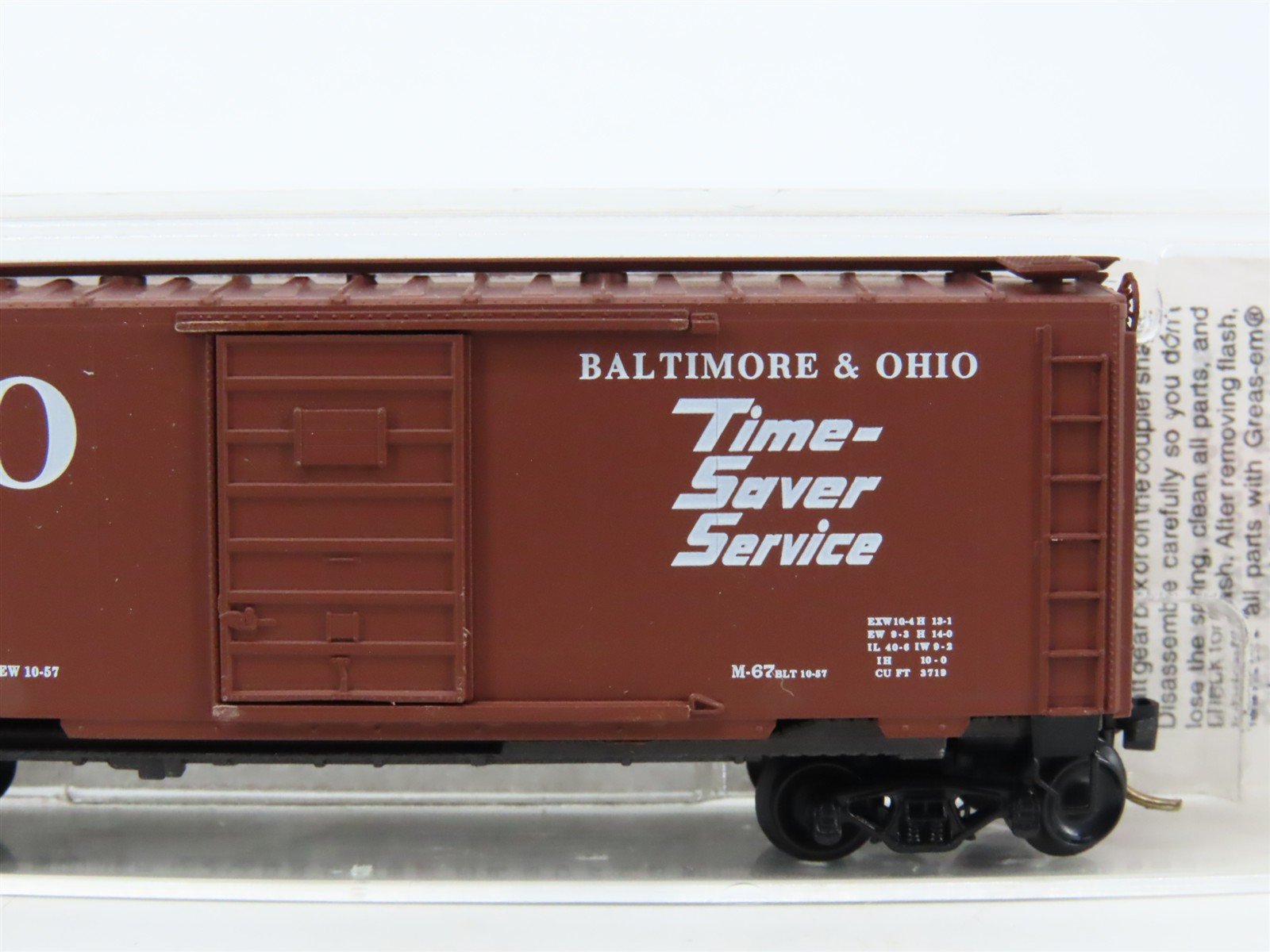 N Scale Micro-Trains MTL 20346/1 B&O Time Saver Service 40' Box Car #470699