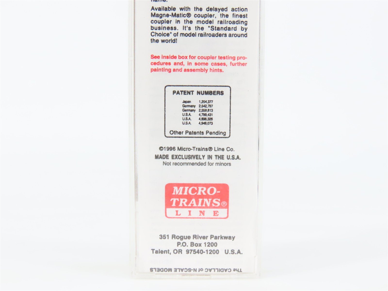 N Scale Micro-Trains MTL 20346/1 B&O Time Saver Service 40' Box Car #470699