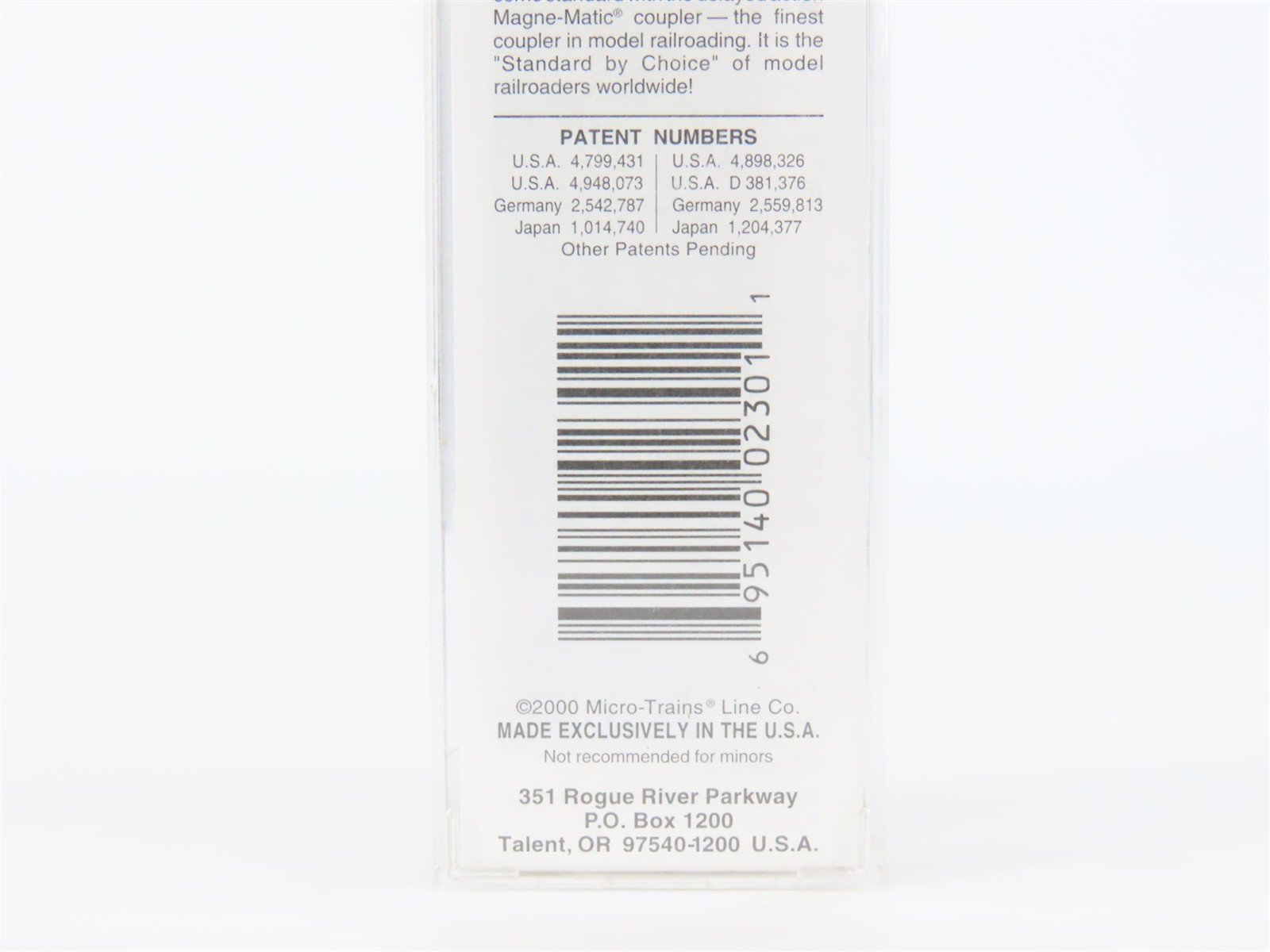 N Scale Micro-Trains MTL 27040 ONT Ontario Northland 50' Plug Door Box Car #7409