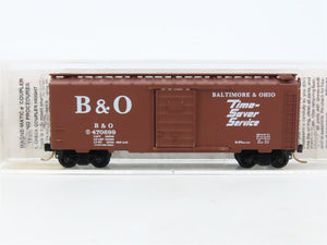 N Scale Micro-Trains MTL 20346/1 B&O Time Saver Service 40' Box Car #470699