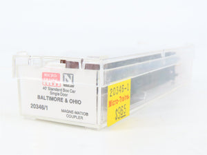 N Scale Micro-Trains MTL 20346/1 B&O Time Saver Service 40' Box Car #470699