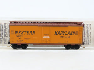 N Scale Micro-Trains MTL 21240 WMRX Western Maryland 40' Plug Door Box Car #14