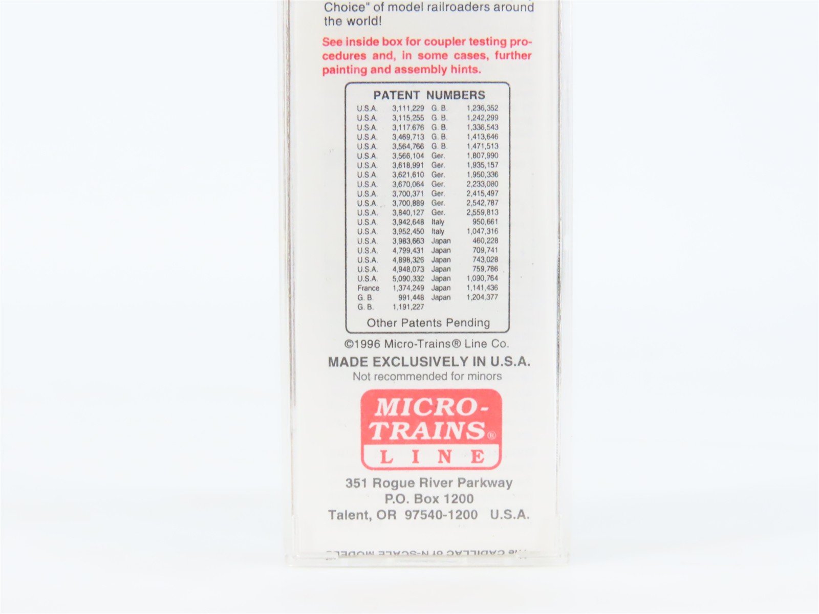 N Scale Micro-Trains MTL 21240 WMRX Western Maryland 40' Plug Door Box Car #14