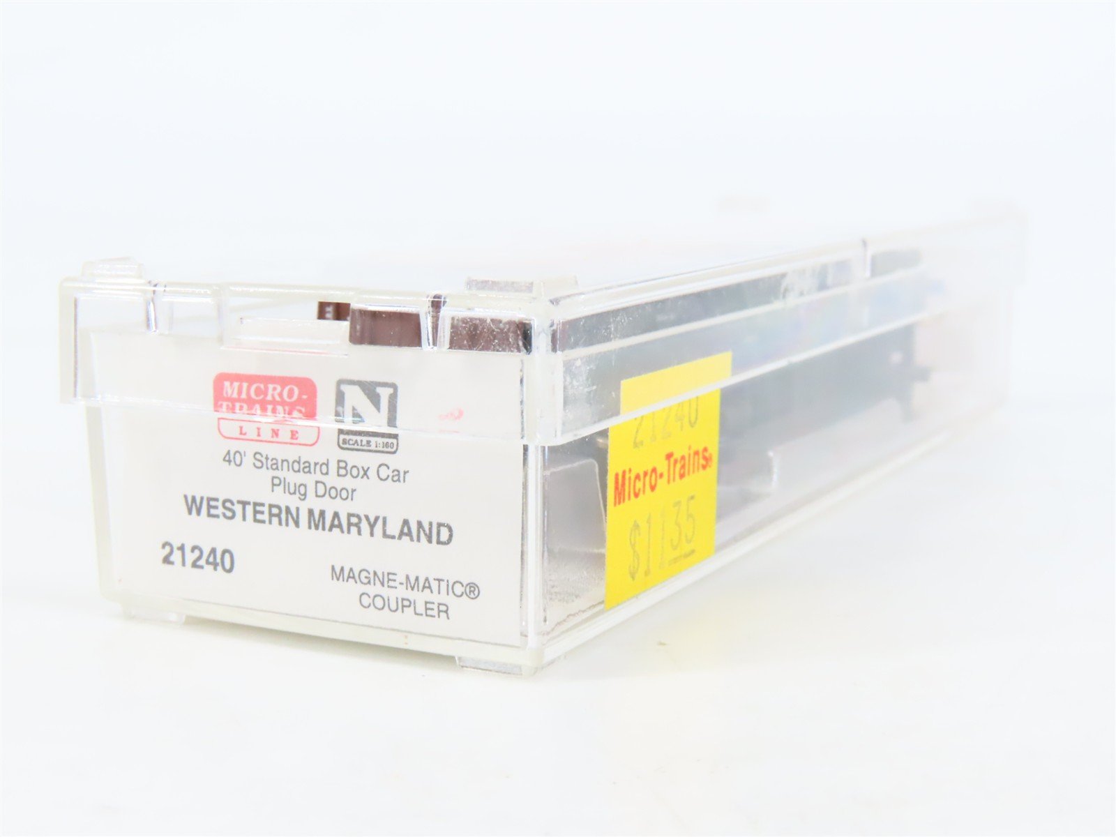 N Scale Micro-Trains MTL 21240 WMRX Western Maryland 40' Plug Door Box Car #14
