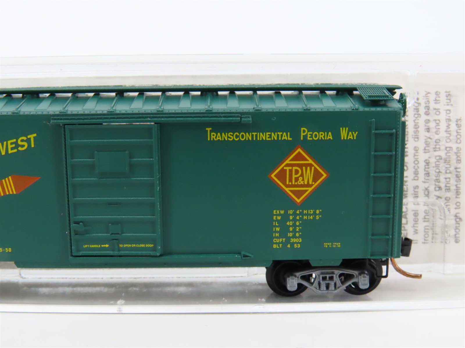 N Scale Micro-Trains MTL 20120 TP&W Toledo Peoria & Western 40' Box Car #620