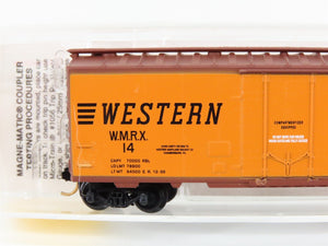 N Scale Micro-Trains MTL 21240 WM Western Maryland 40' Plug Door Box Car #14
