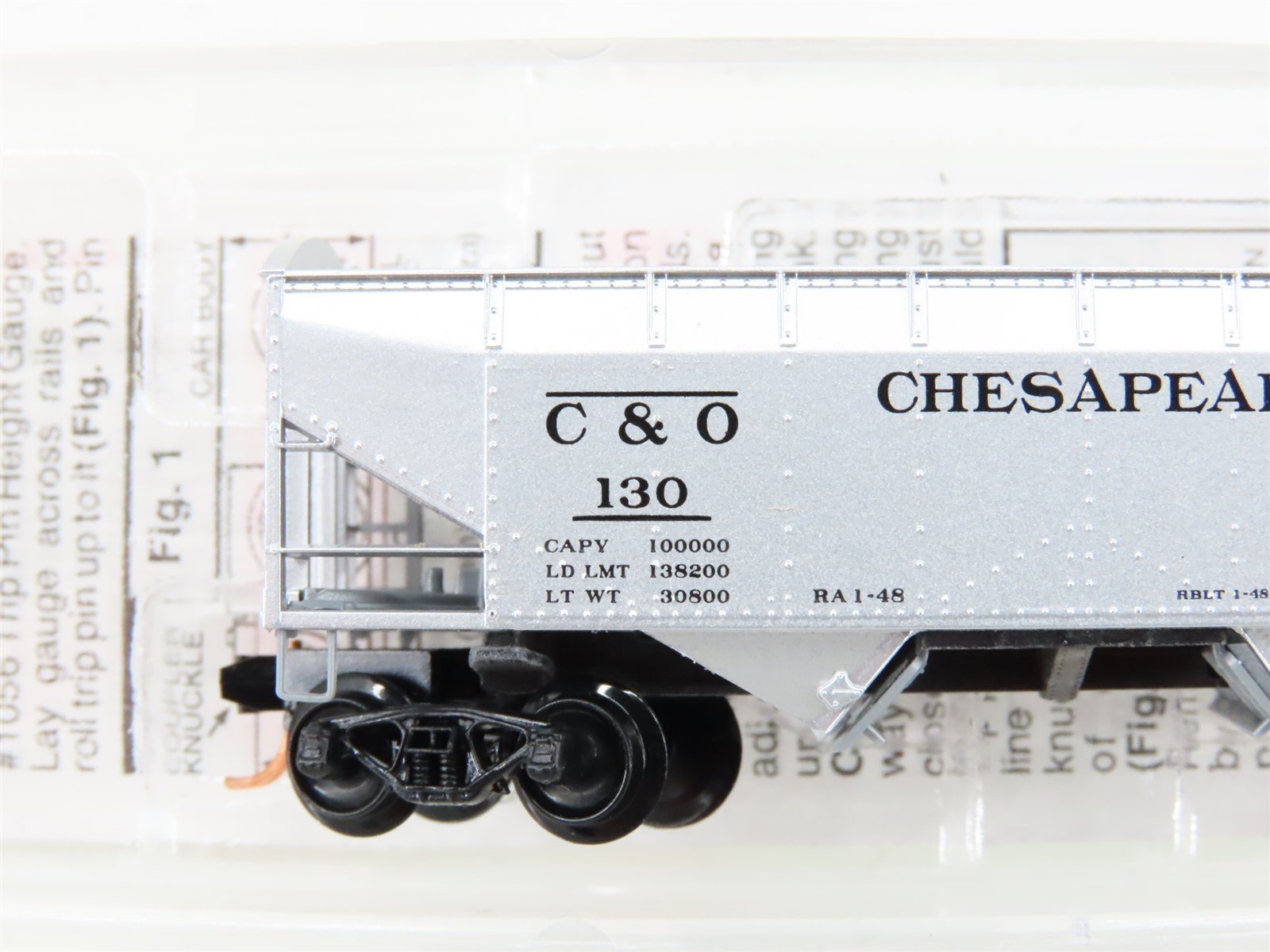 N Scale Micro-Trains MTL 86030 C&O Chesapeake & Ohio 2-Bay Open Hopper #130