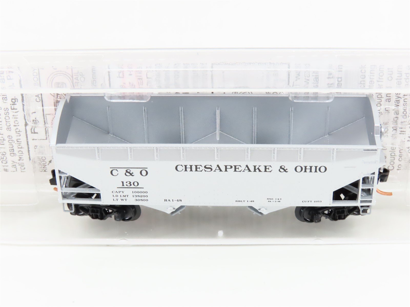 N Scale Micro-Trains MTL 86030 C&O Chesapeake & Ohio 2-Bay Open Hopper #130