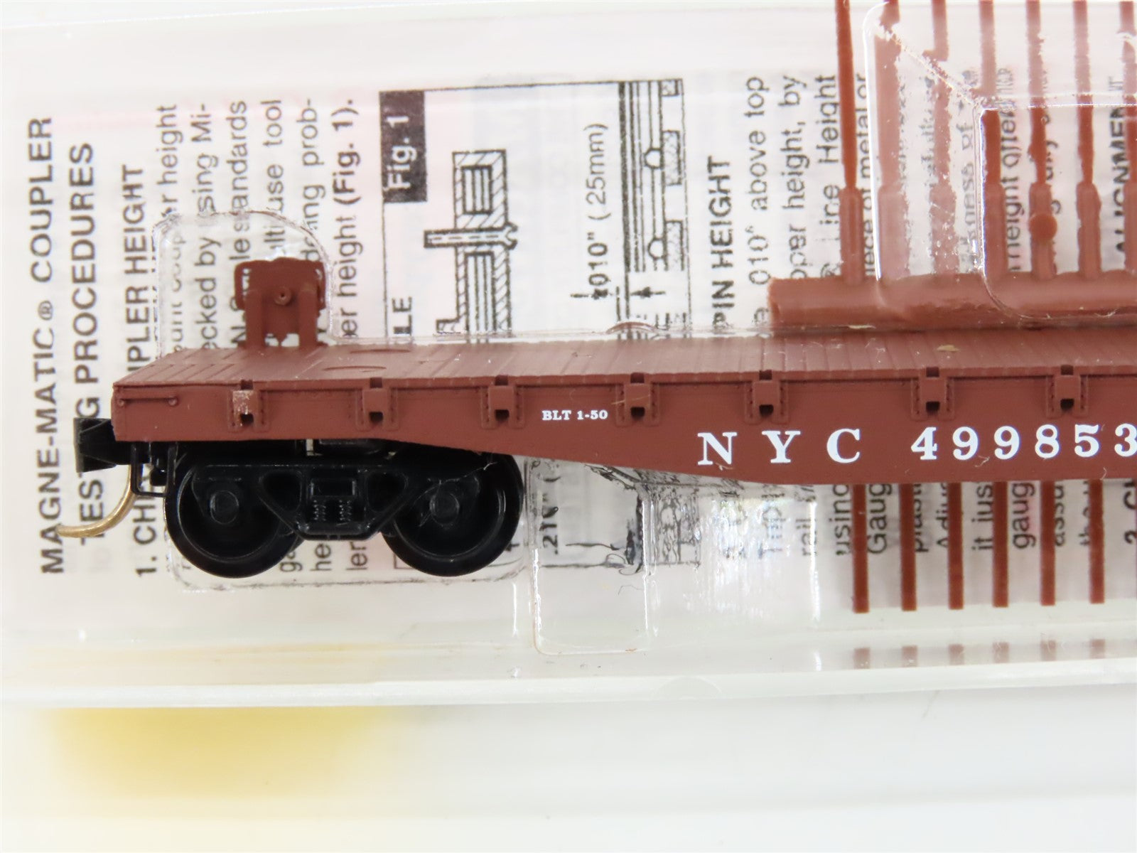 N Scale Micro-Trains MTL 45040 NYC New York Central 50' Flat Car #499853