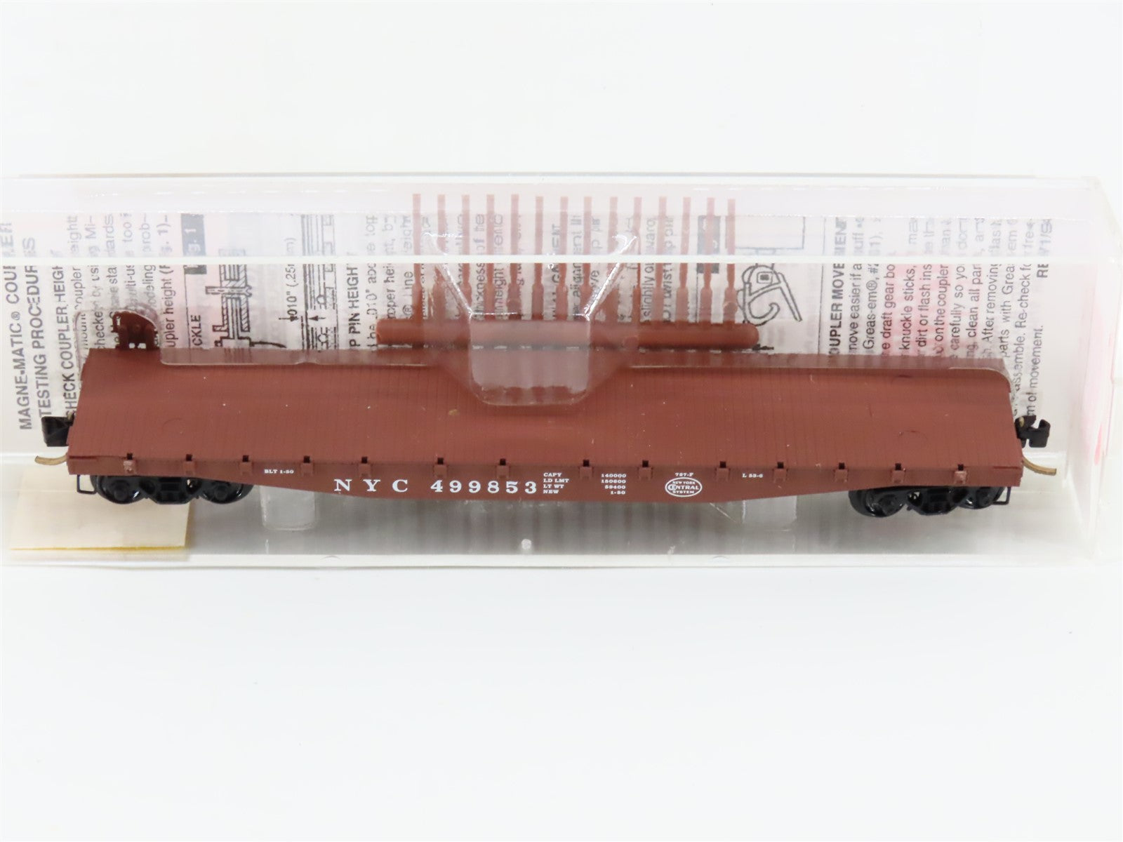 N Scale Micro-Trains MTL 45040 NYC New York Central 50' Flat Car #499853